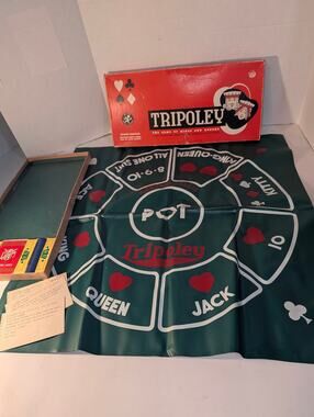 Vintage 1962 Cadaco Tripoley Crown Edition #225 Board Game